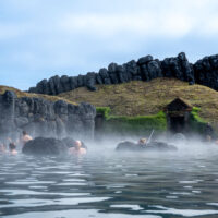 The Sky Lagoon, one the best Iceland hot springs