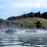 The Sky Lagoon, one the best Iceland hot springs