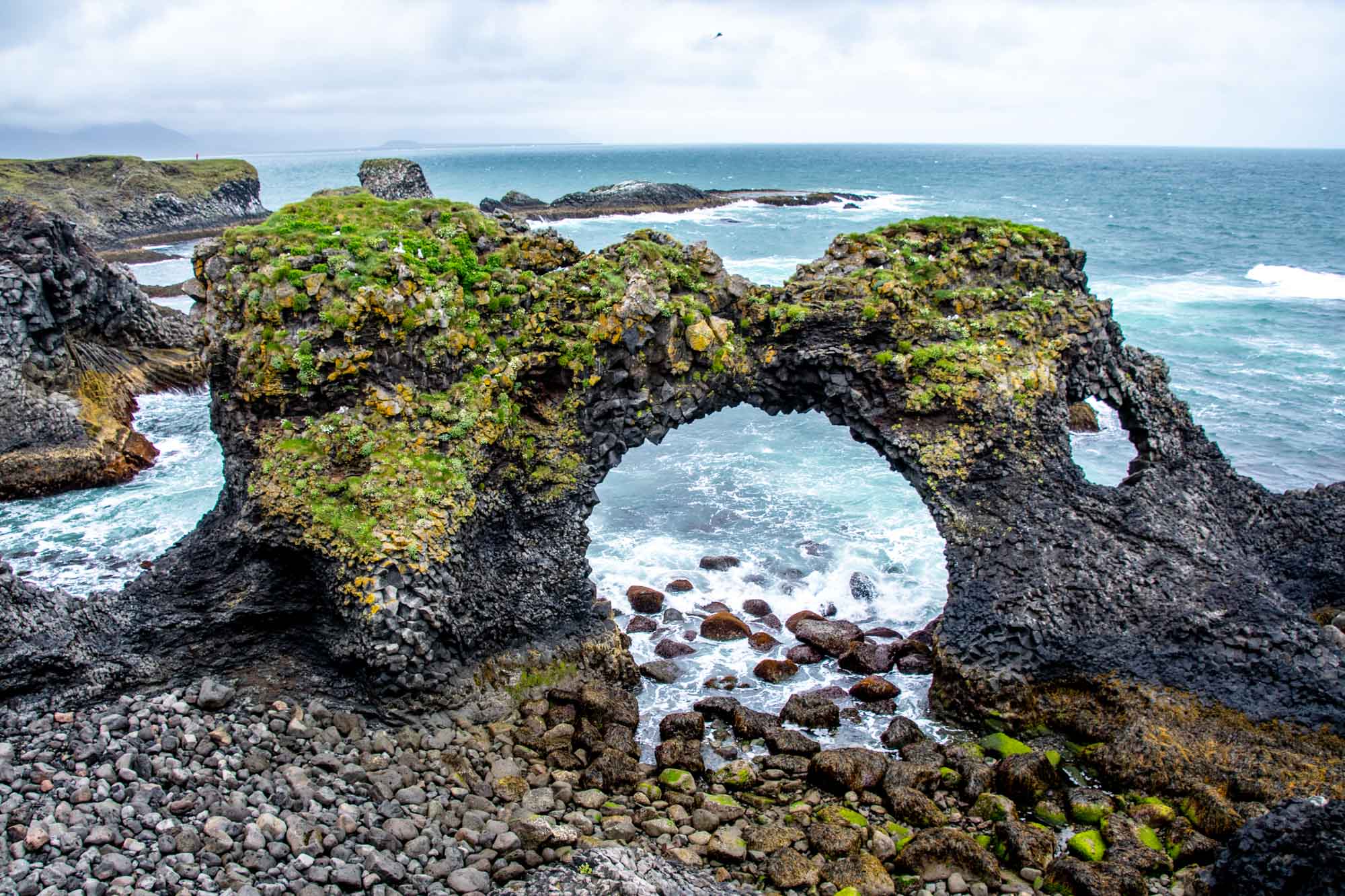 Stone arch in the ocean