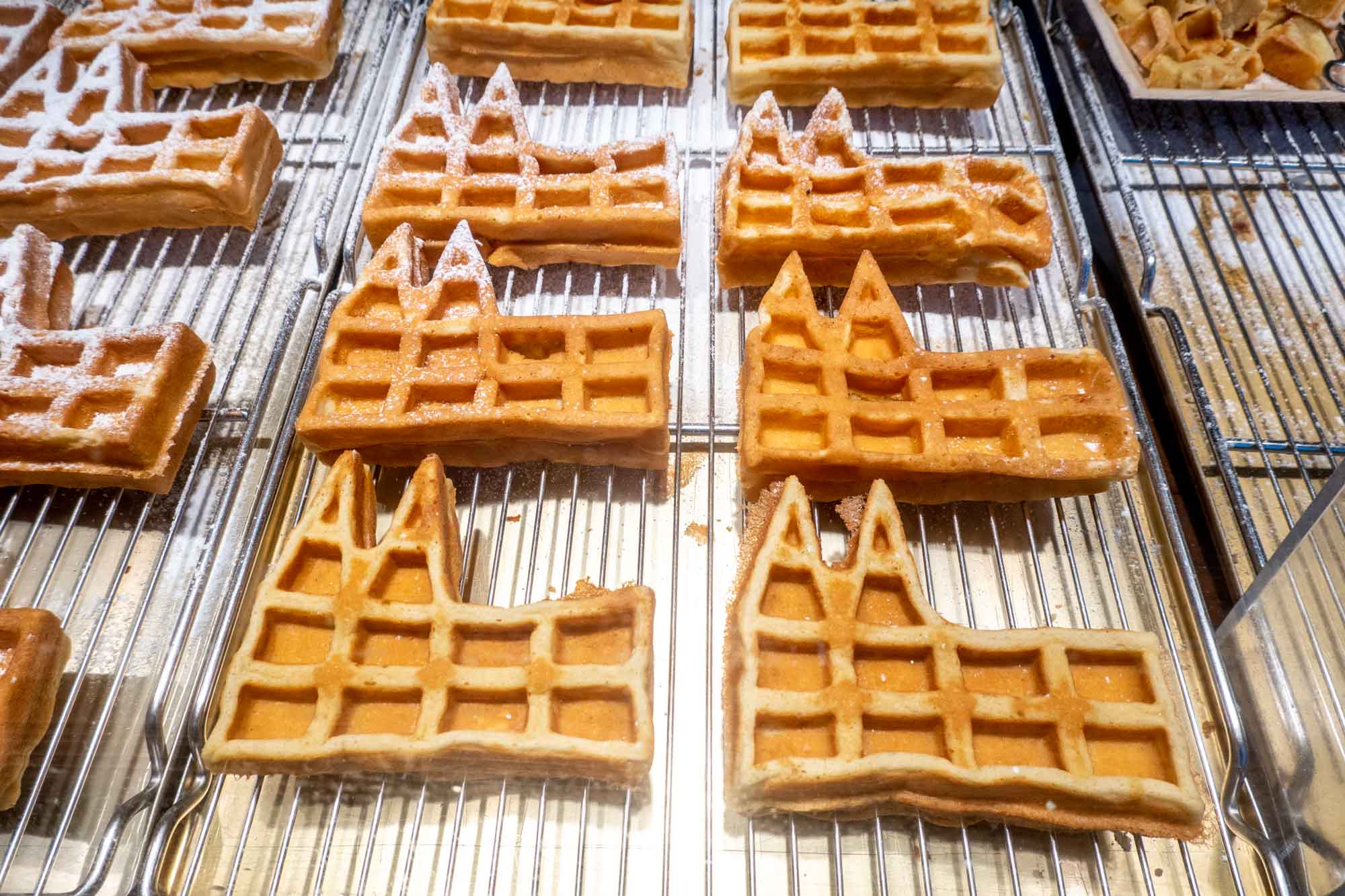 Waffles shaped like a cathedral for sale