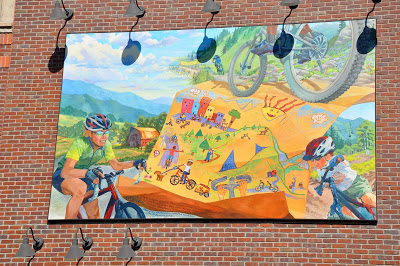 Mountain Biking Mural in Steamboat Springs