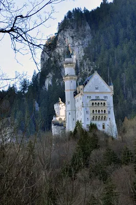 Neuschwanstein Castle on the Hillside