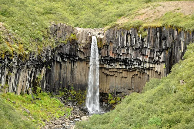 Svartifoss Waterfall in Vatnajokull National Park