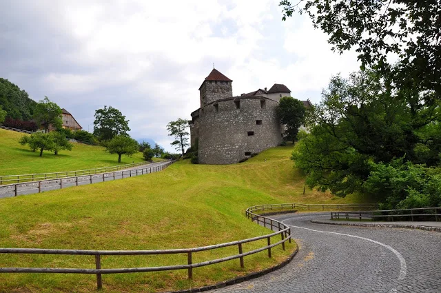 Road leading up to Vaduz Castle